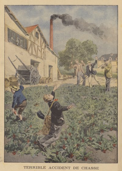 En forferdelig jaktulykke av after Oswaldo Tofani