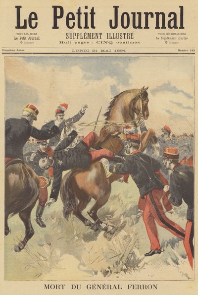 General Ferrons død av after Oswaldo Tofani