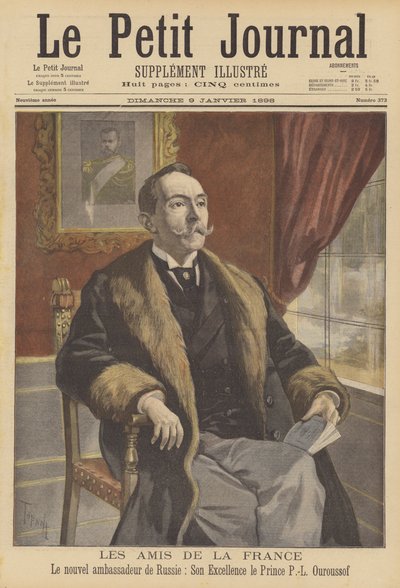Lev Pavlovich Urusov, ny russisk ambassadør i Frankrike av after Oswaldo Tofani