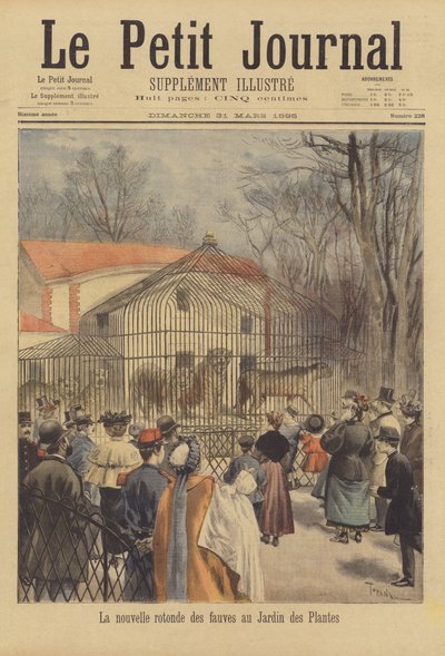 Ny villdyrinnhegning i Jardin des Plantes av after Oswaldo Tofani