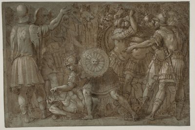 Scene fra romersk historie av after Polidoro da Caravaggio