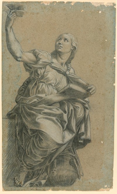 Cumaean Sibyll fra Rafaels fresco i St. Maria della Pace av after Raphael