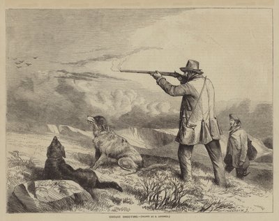 Rypeskyting av after Richard Ansdell
