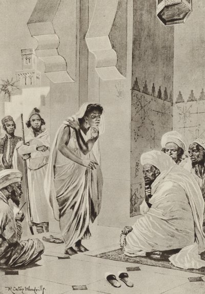 Markedsplass i Afrika, hvor salget er til salgs for å bli sendt til Amerika av after Richard Caton II Woodville