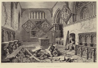 Arundel kirke, Sussex av Samuel (after) Prout