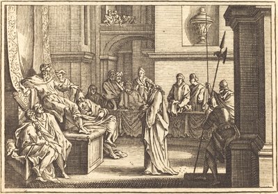 Kristus før Herodes av after Sébastien Le Clerc I