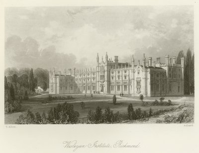 Wesleyan Institute, Richmond av after Thomas Allom
