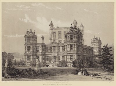 Wollaton Hall, Nottinghamshire av after Thomas Allom