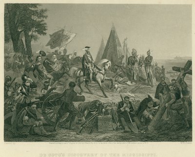 De Sotos oppdagelse av Mississippi av after W.H. Powell
