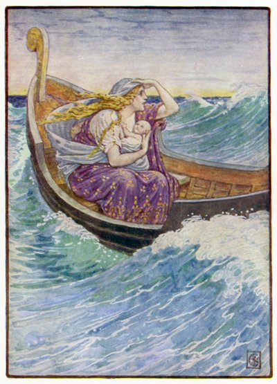 I to dager og to netter ble båten slengt hit og dit av after Walter Crane