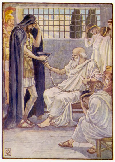 Han drakk innholdet som om det var et fat til vin av after Walter Crane
