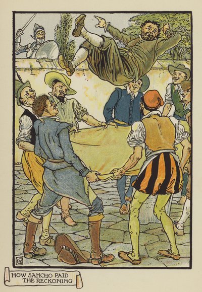 Hvordan Sancho betalte regnskapet av after Walter Crane