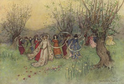 Geoffrey Chaucer, hertuginnens bok av after Warwick Goble