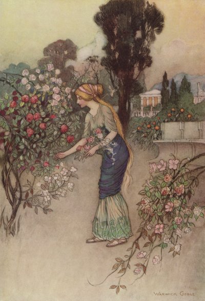 Geoffrey Chaucer, The Knights Tale av after Warwick Goble