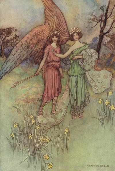 Geoffrey Chaucer, legenden om gode kvinner av after Warwick Goble