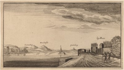Utsikt over Lewenberg av after Wenceslaus Hollar