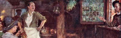 Shakespeare ringer til The Mermaid Tavern for å se om Ben Jonson er der av after William Hatherell