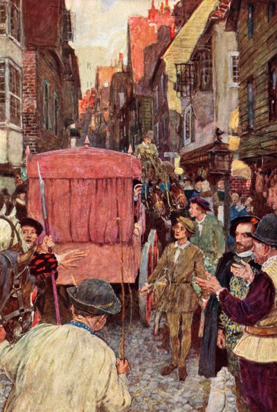 Shakespeare ser en trafikksperre i gatene og hører at House of Lords vurderer ? av after William Hatherell