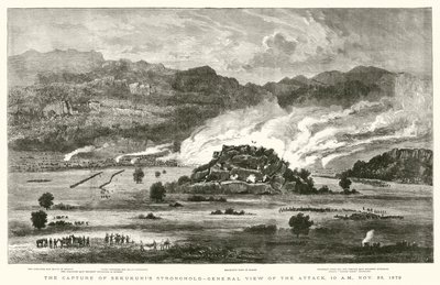 Capture of Sekukunis Stronghold, Generelt syn på angrepet, 10.00, 28. november 1879 av after William Henry James Boot