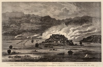 Capture of Sekukunis Stronghold, Generelt syn på angrepet, 10.00, 28. november 1879 av after William Henry James Boot