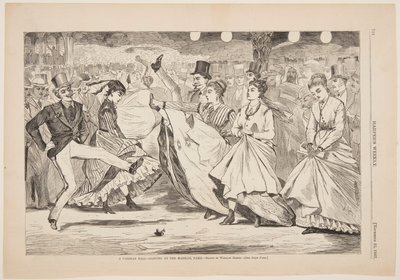 Et parisisk ball - Dans på Mabille, Paris av after Winslow Homer