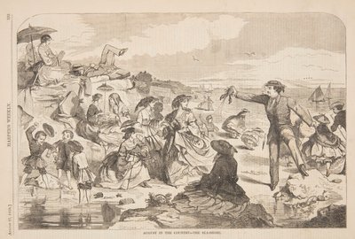 august på landet – The Sea-Shore av after Winslow Homer