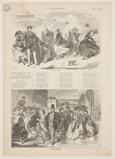 Mars vind og aprilbyger av Winslow Homer