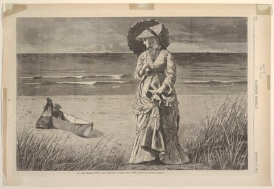 "På stranden, to er selskap, tre er ingen" av Winslow Homer