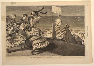 "På bløffen ved Long Branch, ved badetimen" av Winslow Homer
