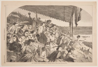 Vanningsstedene våre – Hesteveddeløp i Saratoga av after Winslow Homer