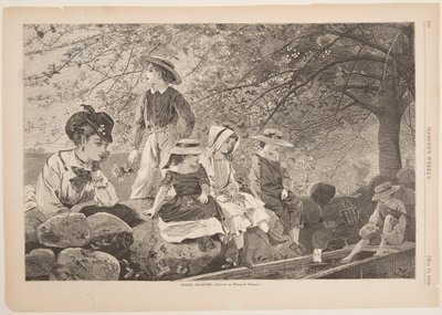 Våren blomstrer av after Winslow Homer