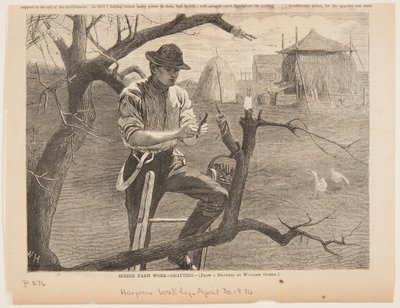Spring Farm Work – Poding av after Winslow Homer