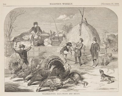 Thanksgiving Day – måter og midler av after Winslow Homer