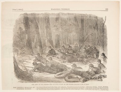 The Army of the Potomac – Vår ytre streiket i skogen av after Winslow Homer