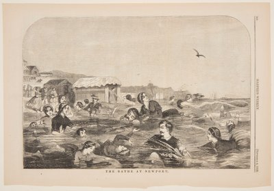 The Bathe i Newport av after Winslow Homer