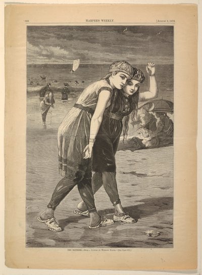 Badegjestene av after Winslow Homer