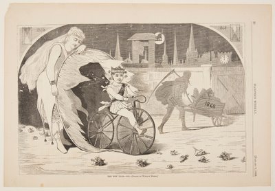 Det nye året - 1869 av after Winslow Homer