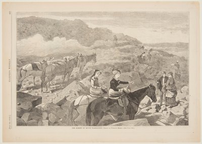 Toppmøtet på Mount Washington av after Winslow Homer