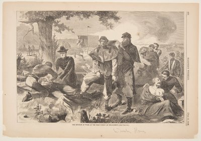 Kirurgen på jobb på baksiden under en forlovelse av after Winslow Homer