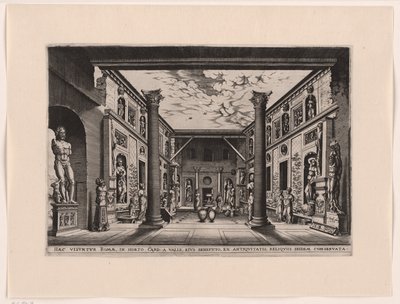 Beeldentuin i Palazzo Valle, Capranica av anonymous (attributed to)