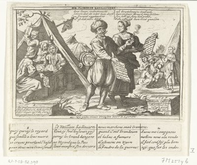 De modige bataverne, 1673 The Brave Bathaviers / Le Vaillans battaviers (tittel på objekt) Seks franske tegneserier av nederlendere fra 1673 (serietittel) av anonymous (possibly)