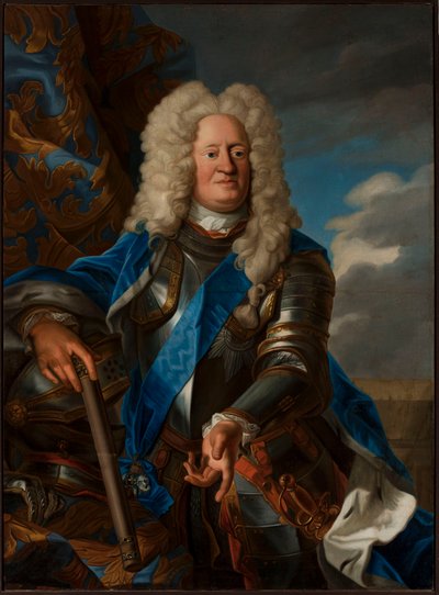 Portrett av Augustus Vilhelm av Brunswick av anonymous 