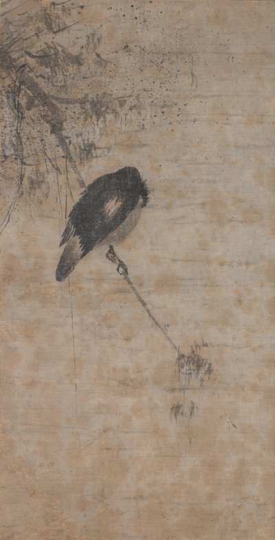 Willow og Magpie av attributed to Fachang Muqi
