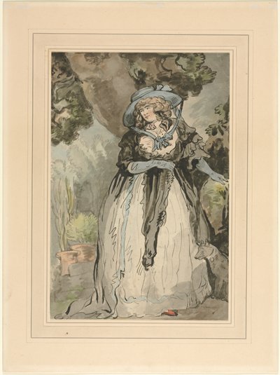 Mrs. Samuel Howitt (née Elizabeth Rowlandaon) av attributed to George Murgatroyd Woodward