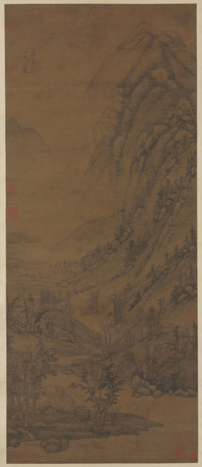 Sommerfjell (etter Dong Yuan [aktiv om annonse 937-975]) av attributed to Huang Gongwang