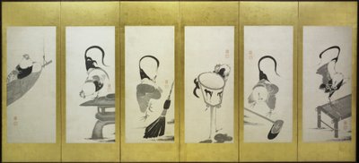 Haner og høner av attributed to Itō Jakuchū