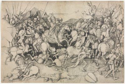 Slaget ved St. Jakob den større ved Clavijo av attributed to Martin Schongauer