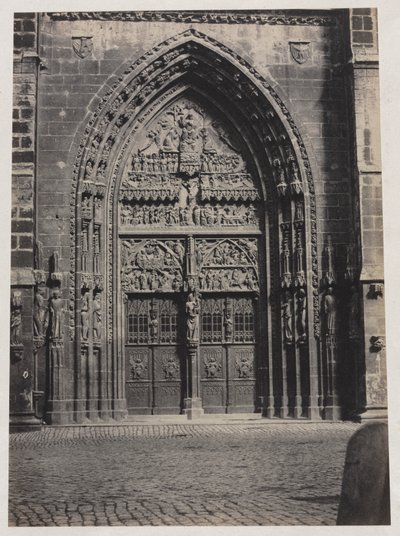 Inngang, St. Lorenz-katedralen, Nürnberg av attributed to Schrag