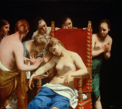 Kleopatras død av called Guido Canlassi Guido Cagnacci