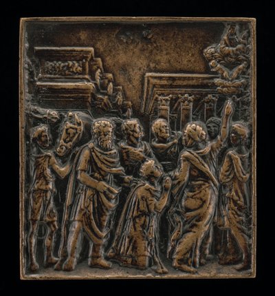 Augustus og Sibylla av called Riccio Andrea Briosco